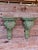 Pair of Carved Acanthus Wall Bracket Shelves / Corbels in Distressed Green Finish For Sale - Image 11 of 11