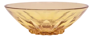 Amber Glass Bowl