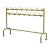 Mid-20th Century Schoolhouse Coat Rack in Green and Yellow For Sale