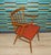 Armchair Desk Chair in Red Decorative Rivets Spindle, 1950s For Sale - Image 9 of 9