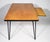 Wood Vintage Original Mid-Century Modern Maple Wood Table W Hairpin Metal Legs & Wood Pull-Out For Sale - Image 7 of 14