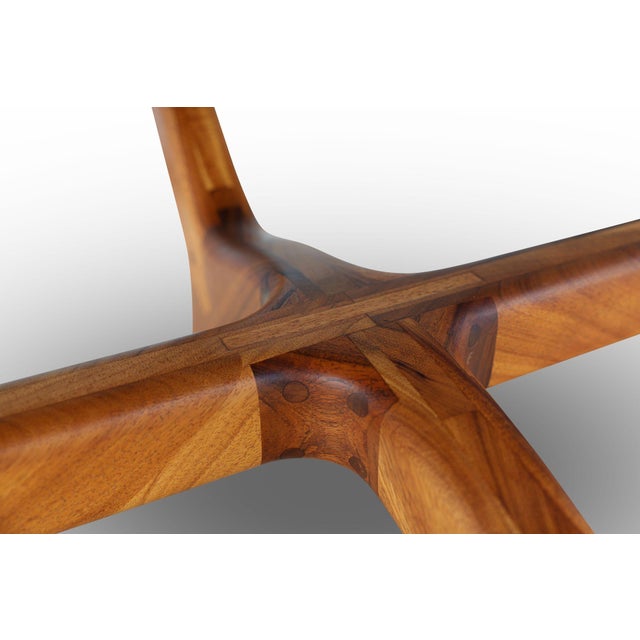 Mid 20th Century Handcrafted Solid Koa Wood Dining Table – Studio Craft Design For Sale - Image 10 of 12