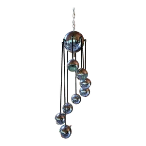 Mid Century Modern Sonneman Style Helmet Chandelier