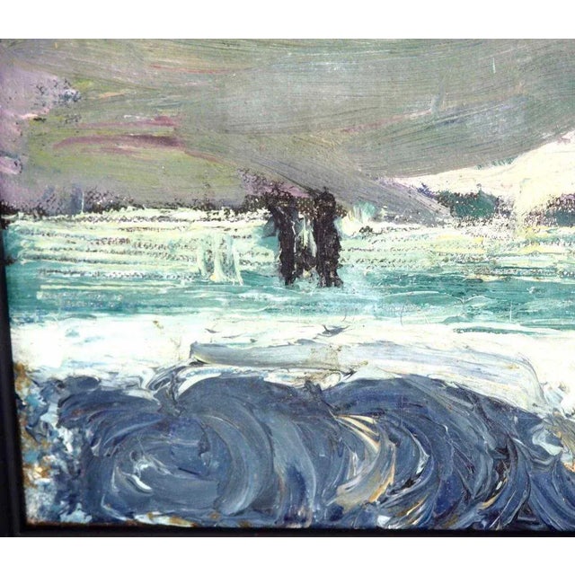 Danish Expressionist Painting in the Style of Jens Søndergaard, in Good conditions.