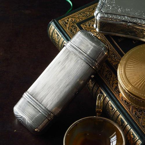 Stylish solid silver cigar/cheroot made in the late 19th/early20th century in the Netherlands. 1836 Crafted from a good...