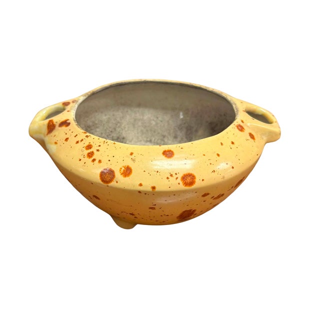 Brown Pair of Vintage Two-Piece Drip Glaze Studio Pottery Planters For Sale - Image 8 of 12