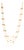 18k Yellow Gold Multi-Strand Necklace With 13.32ct Pear Cut Multicolor Sapphires For Sale