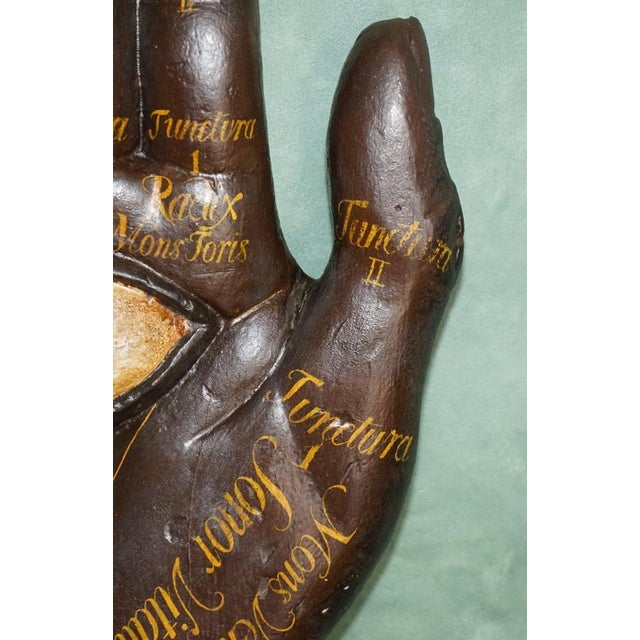 Brown 19th Century Fortune Tellers Painted Palmistry Advertising Sign For Sale - Image 8 of 18