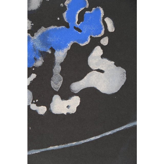 Joan Miro, Surreal Composition in Blue, Lithograph For Sale - Image 5 of 8