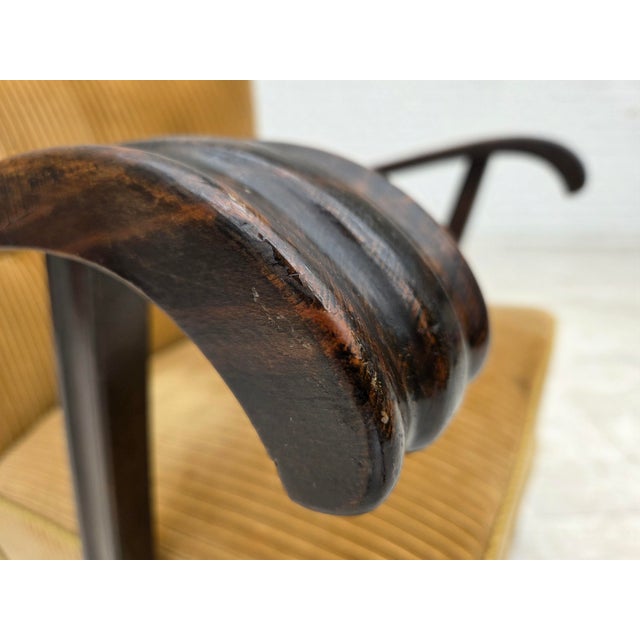 Danish Beech Armchair with Corduro Upholstery, 1950s, For Sale - Image 14 of 18