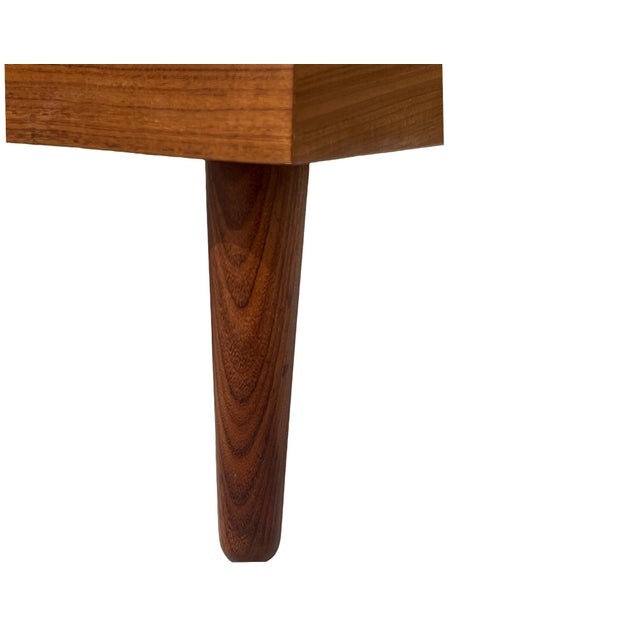 Vintage Mid Century Danish Modern Hans Olsen Teak Credenza Denmark Restored 1960s For Sale - Image 11 of 12