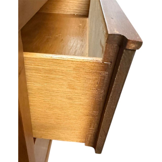 Wood 1960s Nightstand Two Drawer Walnut Harmony House For Sale - Image 7 of 8