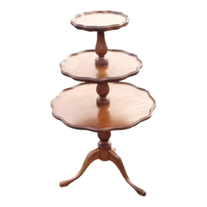 Victorian Vintage 20th-Century 3-Tier Cherry Side Table