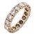 Vintage 3.50 Carat Diamond 18k White Gold Eternity Band, Size 5.5 For Sale