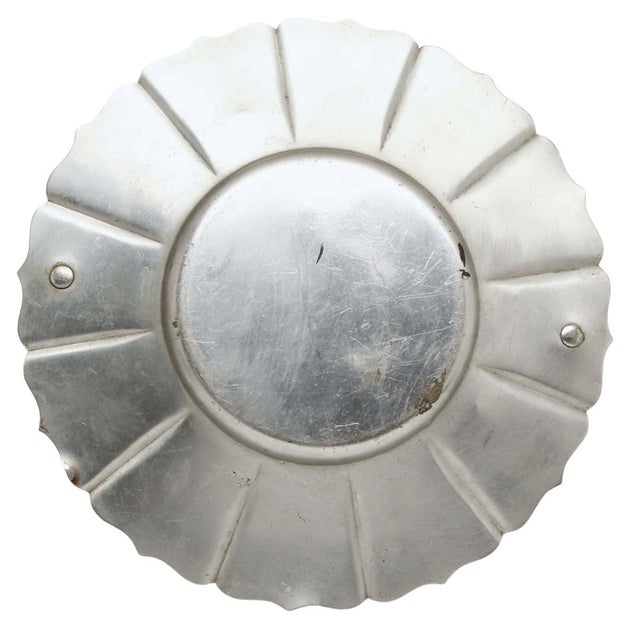 Wood Late 20th Century Bruce Hunt Silver Metal Tray With Wooden Handle For Sale - Image 7 of 8