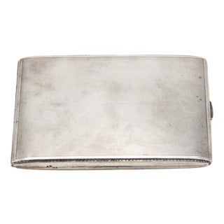 Rectangular Silver Cigarette Case For Sale