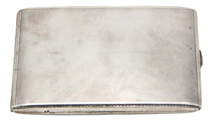 Rectangular Silver Cigarette Case