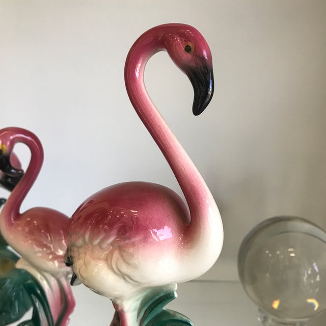 Vintage Ceramic Flamingo Figurines Set of 6 Chairish