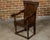 English George III Period Early 18th Century Oak Armchair with Carved Back For Sale - Image 9 of 12