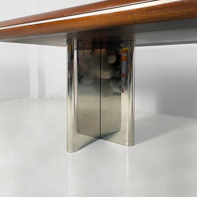 Italian Modern Wooden and Metal Desk by Hans Von Klier for Skipper, 1970s For Sale - Image 13 of 14
