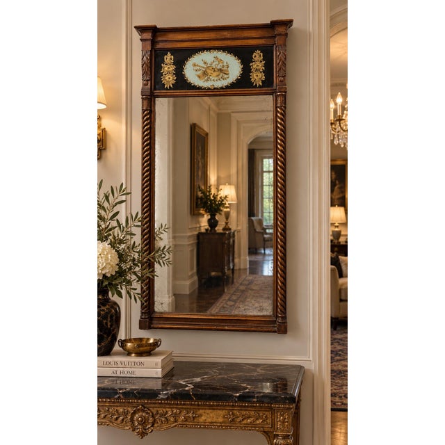 Early 19th Century Late 19th Century English Regency Giltwood Pier Mirror For Sale - Image 5 of 6
