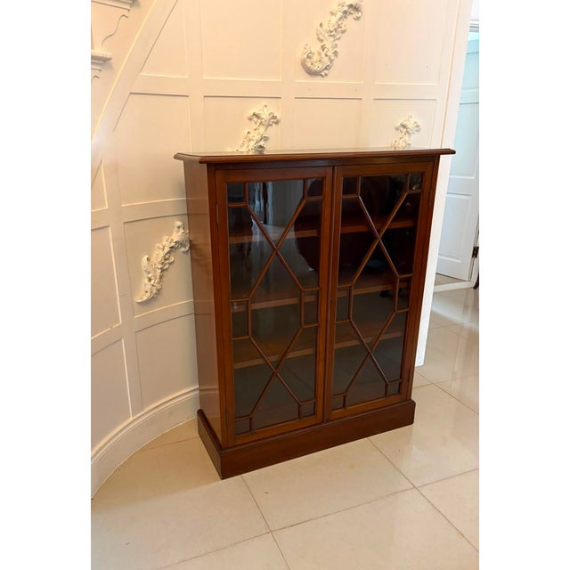 Antique Victorian Mahogany Glazed Bookcase, 1880 For Sale - Image 13 of 14