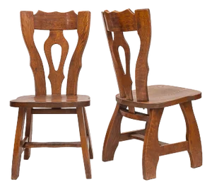 Chairs by Guillerme et Chambron, 1950s, Set of 6