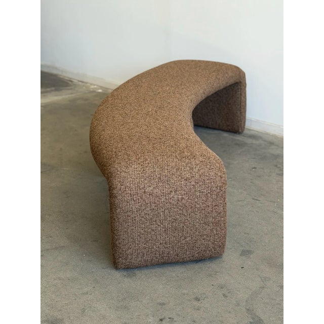 Handcrafted Curved Waterfall Bench For Sale - Image 10 of 10