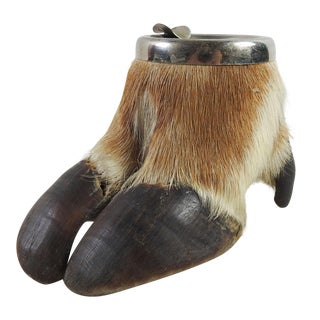 Taxidermy Elk Hoof Ashtray For Sale