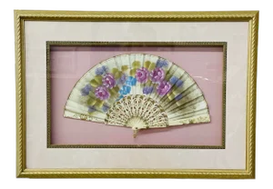 Framed Antique 1800’s French Neoclassical French Silk Fan