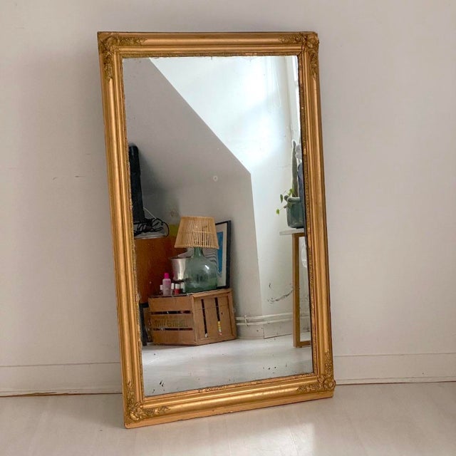 Mercury Mirror in Wood and Gilded Stucco, 19th Century For Sale - Image 13 of 13