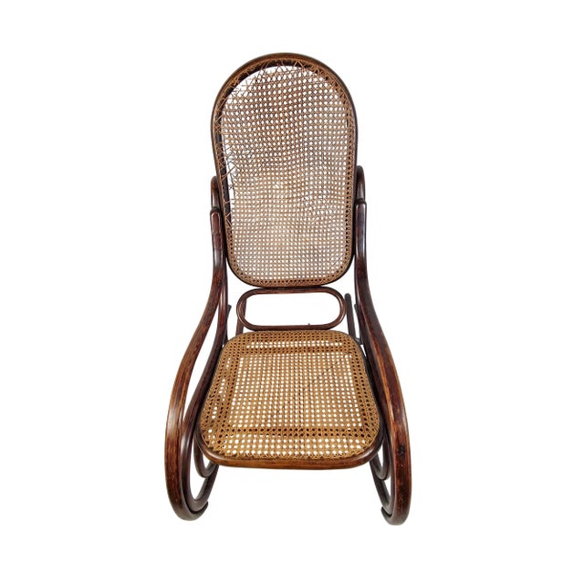 Art Nouveau Rocking Chair by Michael Thonet for Thonet Brothers, Austria, 1904 For Sale - Image 4 of 5