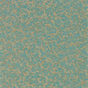 Harlequin Coral Wallpaper in Teal/Gold - a Sample