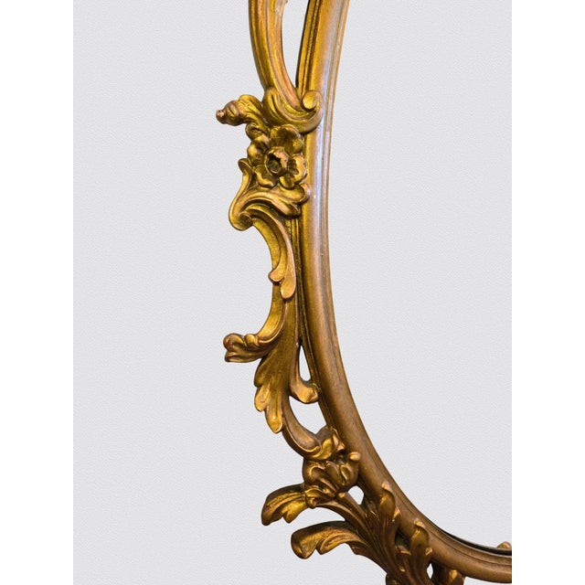 Vintage Palladio Italy Rococo Gilded Wall Mirror Ornate Gold 48.5 For Sale In Phoenix - Image 6 of 17