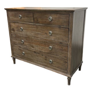 Restoration Hardware Maison Dresser, Antiqued Coffee For Sale
