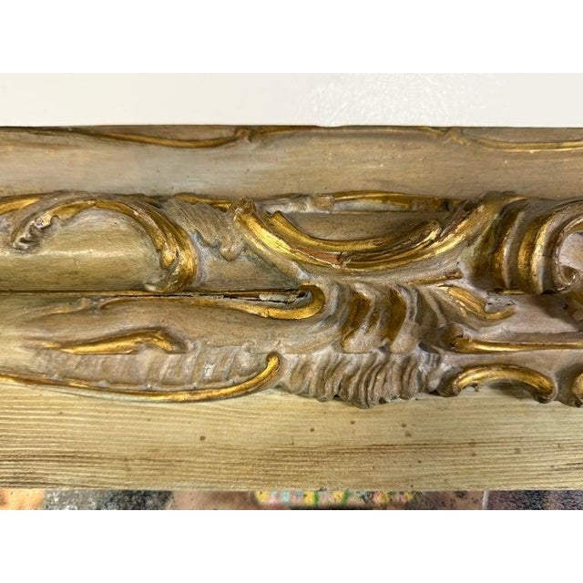 Pair of 19th C. Italian Door Surrounds W/ Antique Mirror For Sale - Image 10 of 11