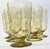Farmhouse Golden Crinkle Goblets- Set of Six For Sale - Image 3 of 9