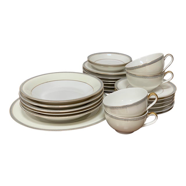 Theodore Haviland Limoges Greek Key Dinnerware Set of 25 Chairish