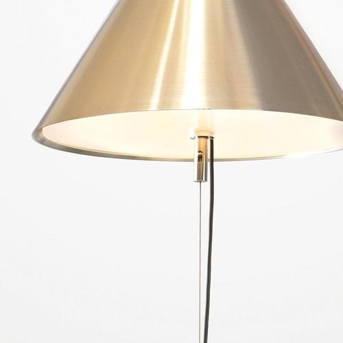 Contemporary Aureole Floor Lamp in Brass and Powder Coated Steel by Moss Objects For Sale - Image 3 of 9