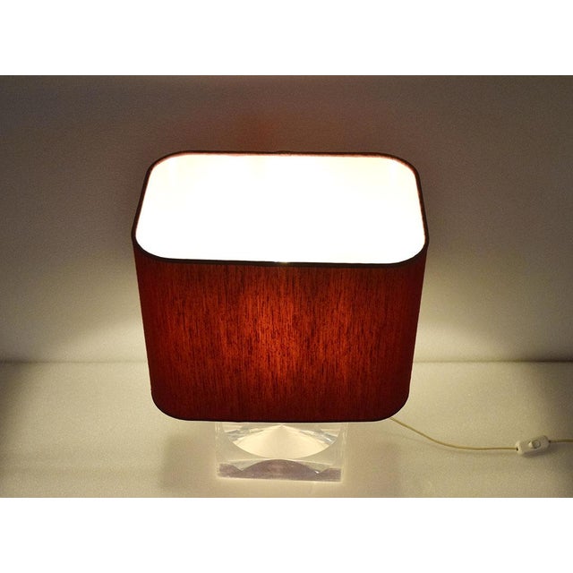 Vintage Acrylic Table Lamp from Romeo Rega, 1970s For Sale - Image 9 of 11