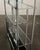 Metal 1970s Chrome Glass Brass Etagere Mixed Metal Glam Display Shelf Baughman For Sale - Image 7 of 16
