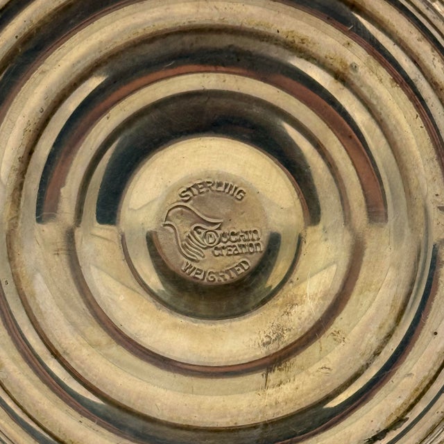 Silver Vintage Mid-Century Sterling Silver Weighted 3-Arm Duchin Creation Candelabra For Sale - Image 8 of 10