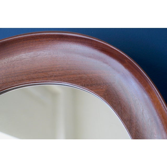 Brown Large Wall Mirror from AB Glas & Trä Hovmantorp For Sale - Image 8 of 11