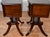 1920s Duncan Phyfe Mahogany Lyre Base Pair of Nightstands / Bedside Tables For Sale - Image 18 of 18