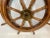 Ships Wheel with Brass Hub and Inlay For Sale - Image 11 of 11