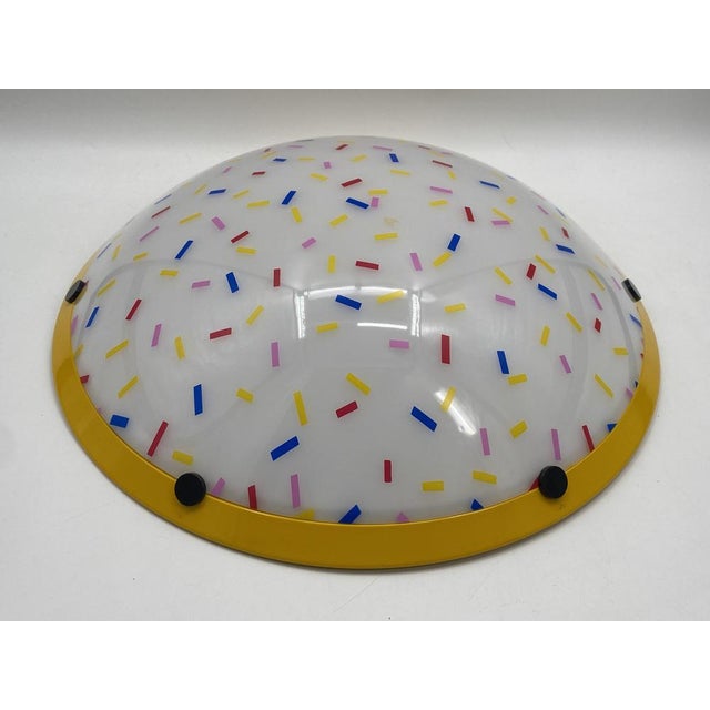 Plastic Vintage Disk Ceiling Light from Valenti Luce, 1960 For Sale - Image 7 of 15