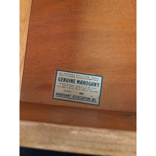 Wood Vintage French Provincial Mahogany High Boy Chest of Drawers / Dresser For Sale - Image 7 of 11