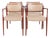Model 65 Armchair in Rosewood with Light Elegance Leather by N.O. Møller for J.L. Møllers, 1960s, Set of 4 For Sale