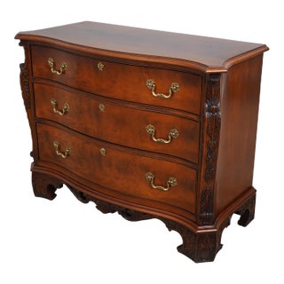 Hickory Chair Co 3 Drawer Georgian Mahogany Chest For Sale