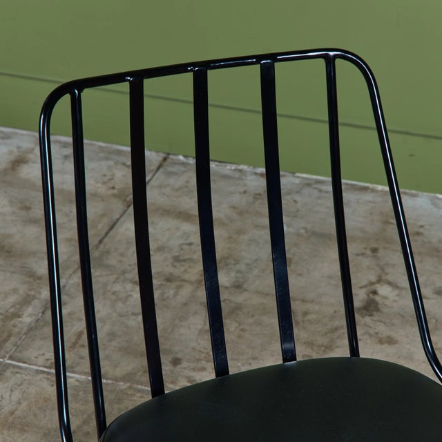 Black Paul Laszlo Patio Dining Set for Pacific Iron For Sale - Image 8 of 17